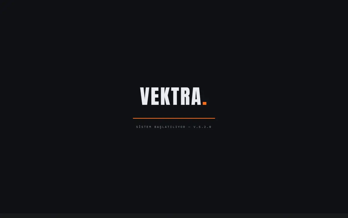 VEKTRA Ağır Sanayi web sitesi ekran görüntüsü