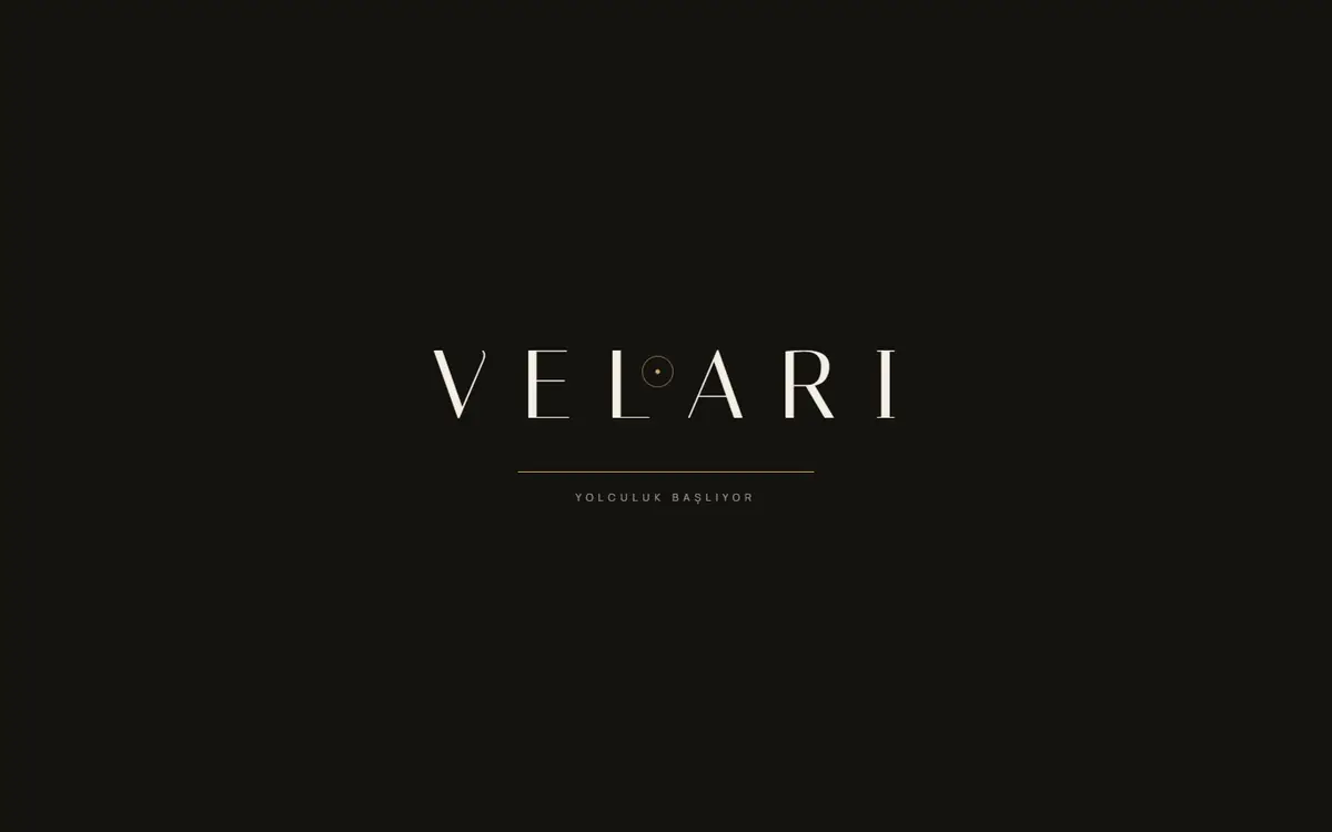 VELARI Seyahat web sitesi ekran görüntüsü